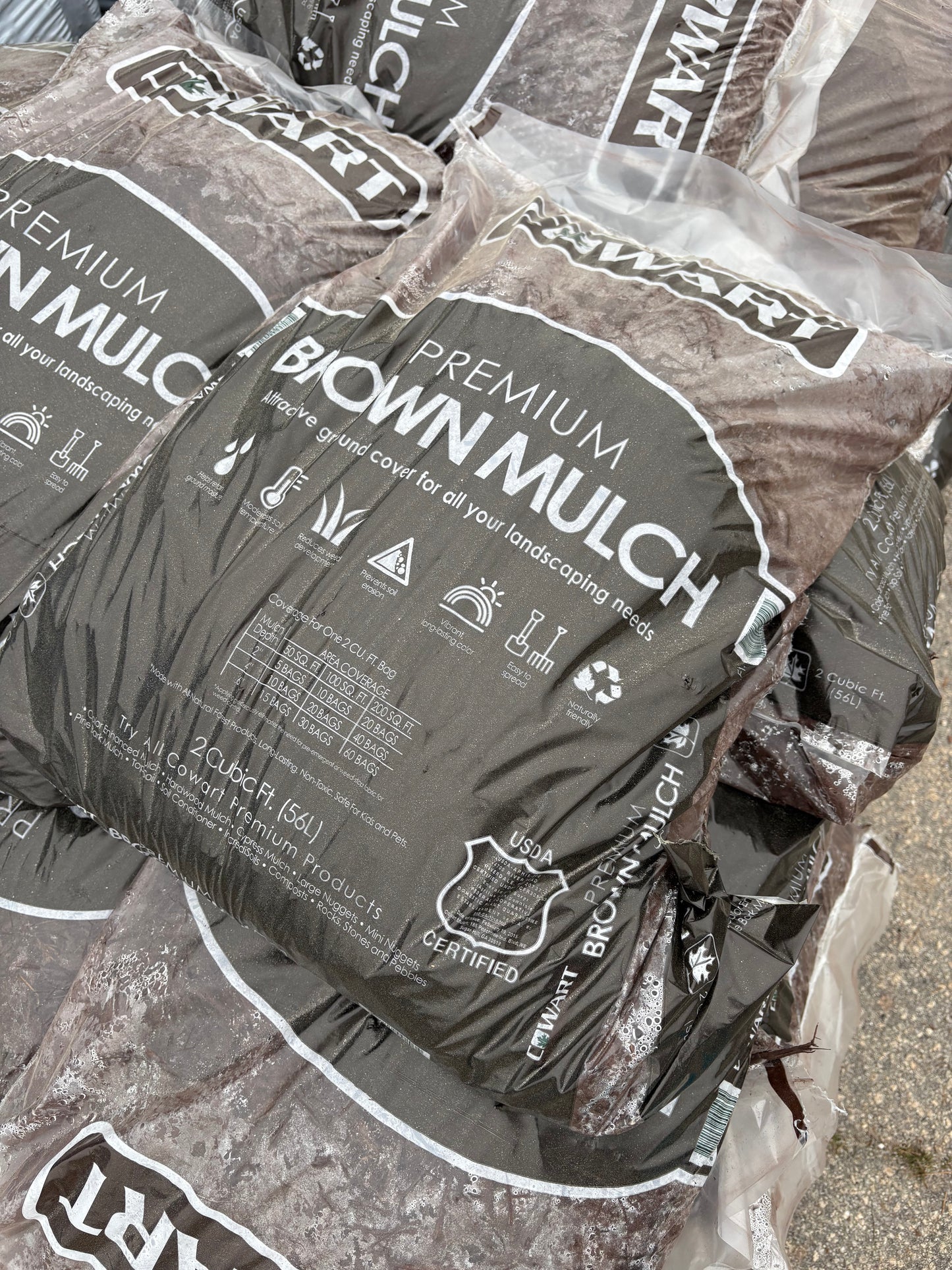 Cowart Premium Brown Mulch - 2 cu ft bag